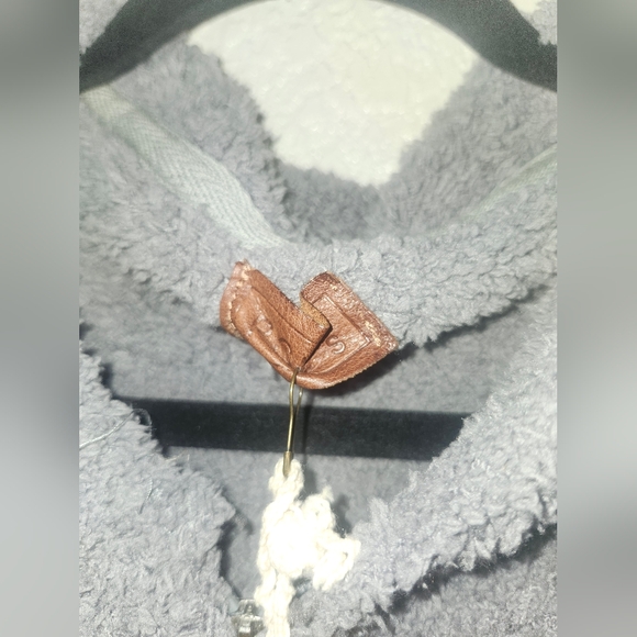 NWT POL "RARE Teddy Bear Ears🐻 Double Zip-up Hooded Sweater w/Pockets" 🩶 Small - Picture 3 of 11